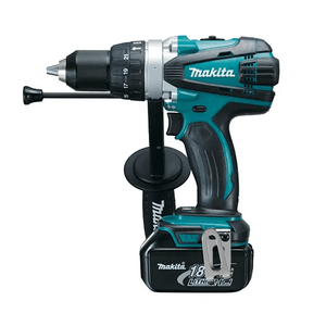 Taladro Atornillador Percutor DHP458RFE Inalámbrico 18V Max. Torque 84 N.m + 2 Baterías 3 Ah + Cargador Makita