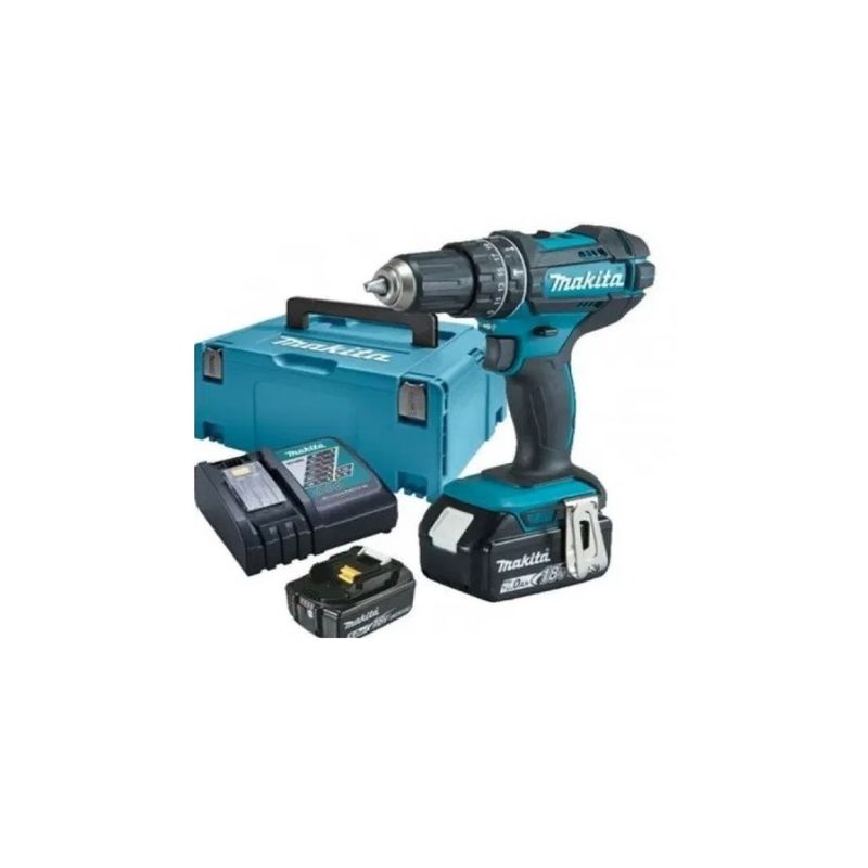 Taladro Percutor 13mm Inalámbrico 18V DHP482RFE-1 Makita