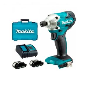 Atornillador de Impacto Inalámbrico 18V + 2 Baterías + Cargador DTD156SYE Makita