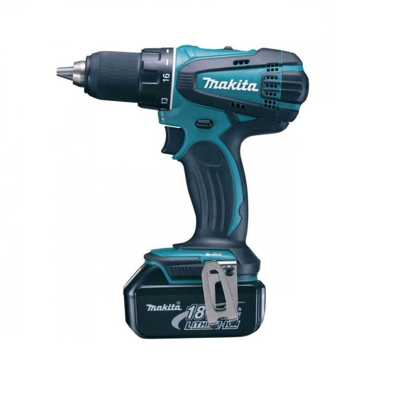 Taladro-Atornillador-Inalambrico-18V---2-Baterias---Cargador---Makpac-DDF458RFE-Makita