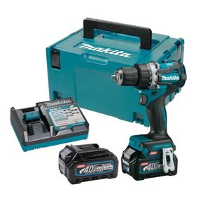 Taladro Atornillador Inalámbrico 40V + 2 Baterías + Cargador + Makpac DF002GA201 Makita