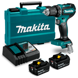 Taladro Atornillador Inalámbrico 18V DDF485RFE Max. Torque 50 N.m + 2 Baterías 3Ah + Cargador Makita